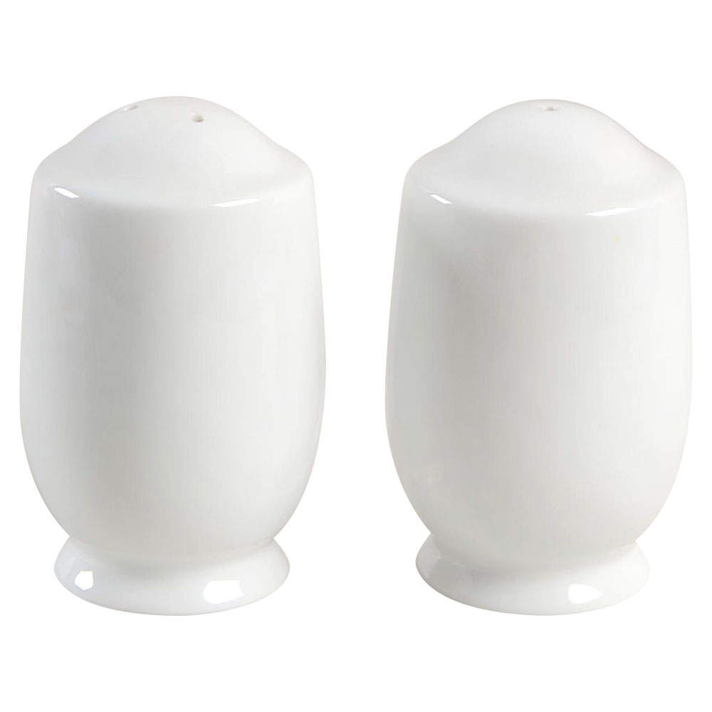 Classic Flair White Salt & Pepper Set by Mikasa-1