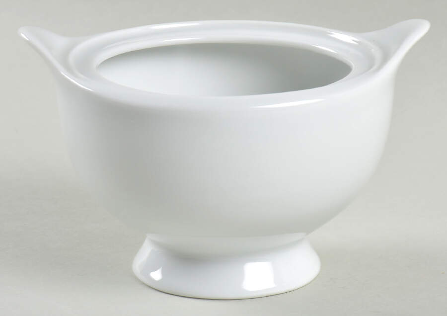 Classic Flair White Sugar Bowl No Lid by Mikasa-1