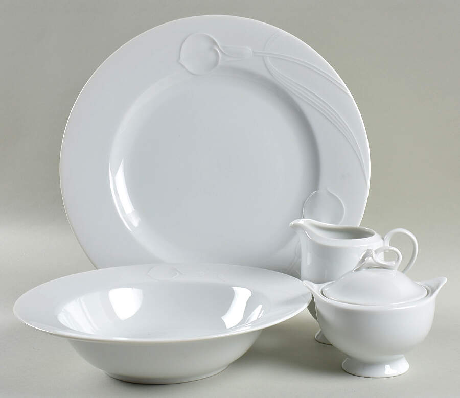 Classic Flair White 5 Piece Hostess Set by Mikasa-1