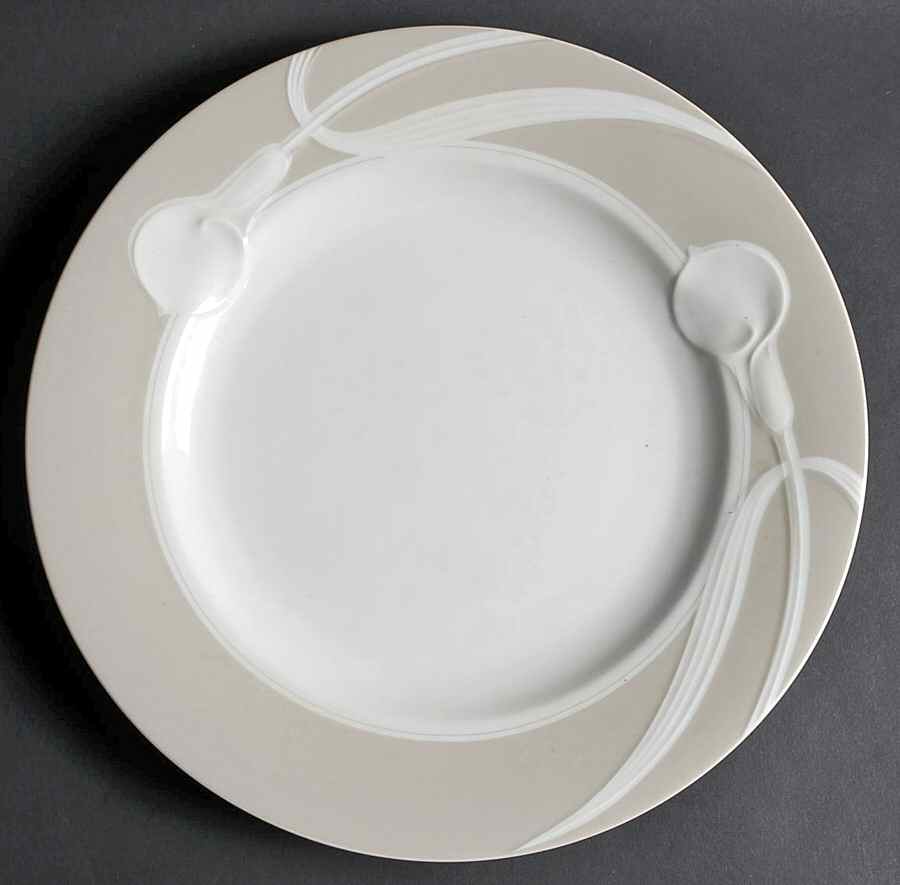 Classic Flair Beige 12" Chop Plate (Round Platter) by Mikasa-1