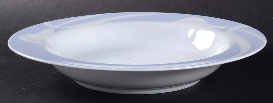 Classic Flair Blue Large Rim Soup Bowl by Mikasa-1