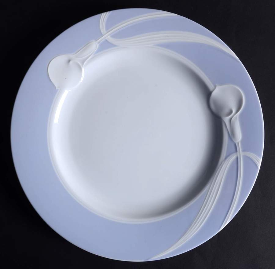 Classic Flair Blue 12" Chop Plate (Round Platter) by Mikasa-1