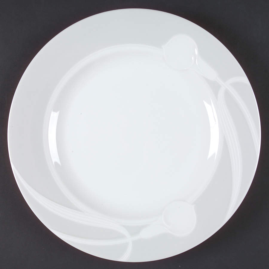 Classic Flair Gray 12" Chop Plate (Round Platter) by Mikasa-1