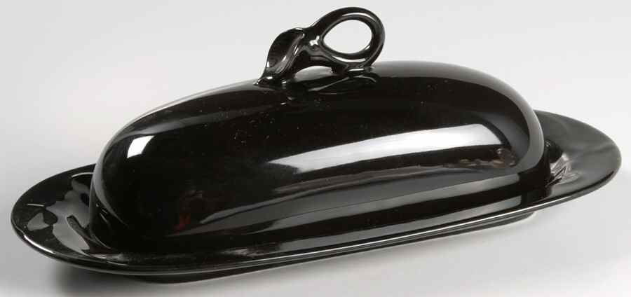 Classic Flair Midnight 1/4 Lb Covered Butter by Mikasa-1