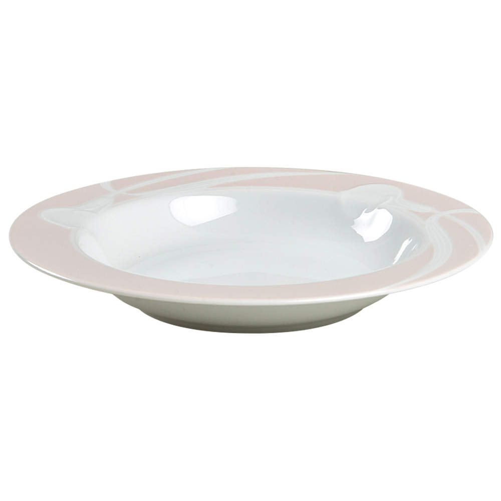 Classic Flair Peach Large Rim Soup Bowl by Mikasa-1