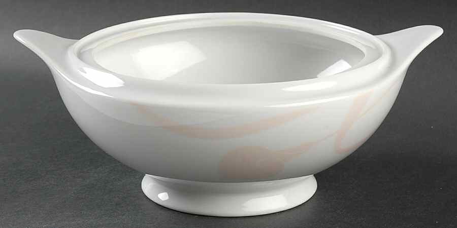 Classic Flair Peach 1.5 Quart Round Casserole No Lid by Mikasa-1