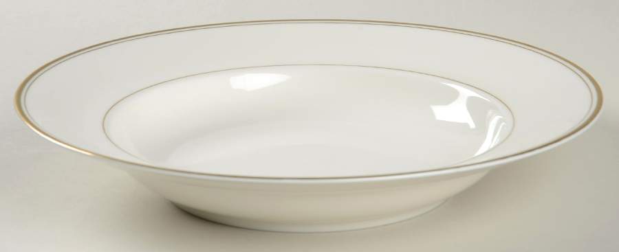 Classic Gold Large Rim Soup Bowl by Mikasa-1