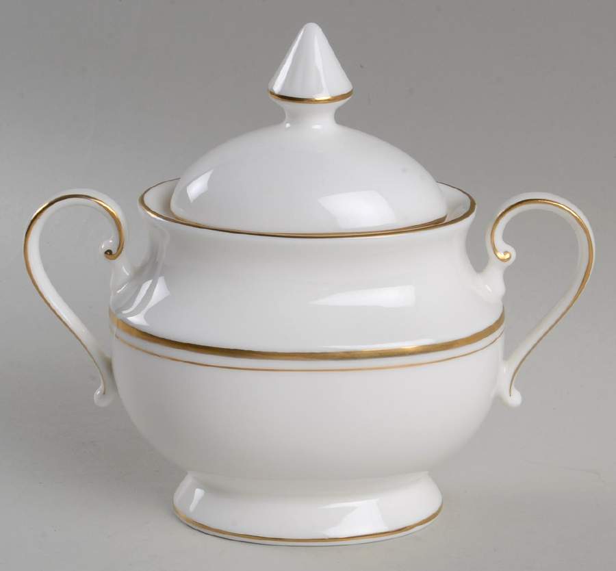 Classic Gold Sugar Bowl & Lid by Mikasa-1