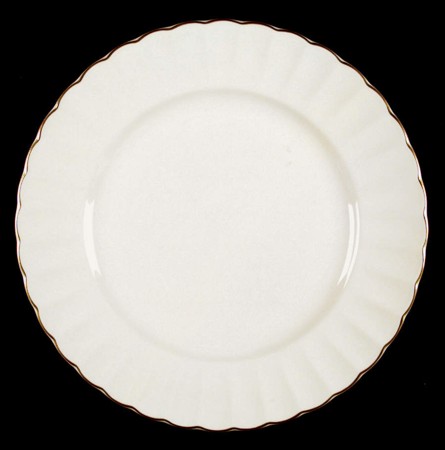 Classic White & Gold Dinner Plate by Mikasa-1