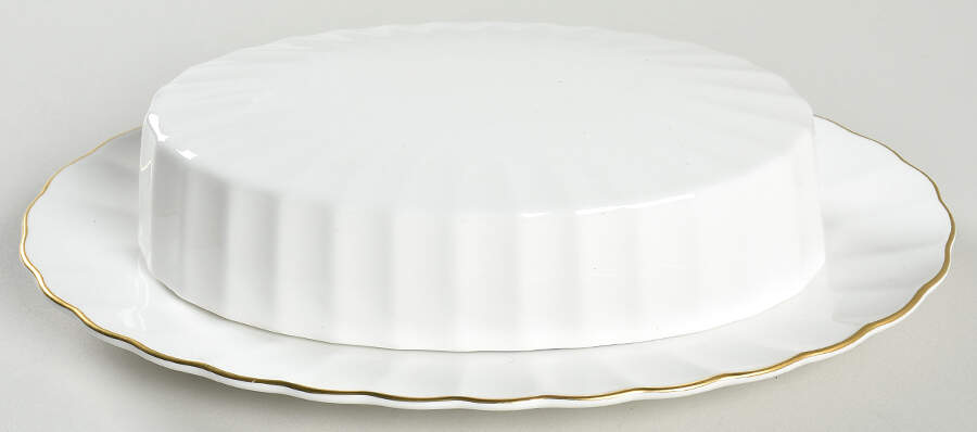 Classic White & Gold 1/4 Lb Covered Butter by Mikasa-1