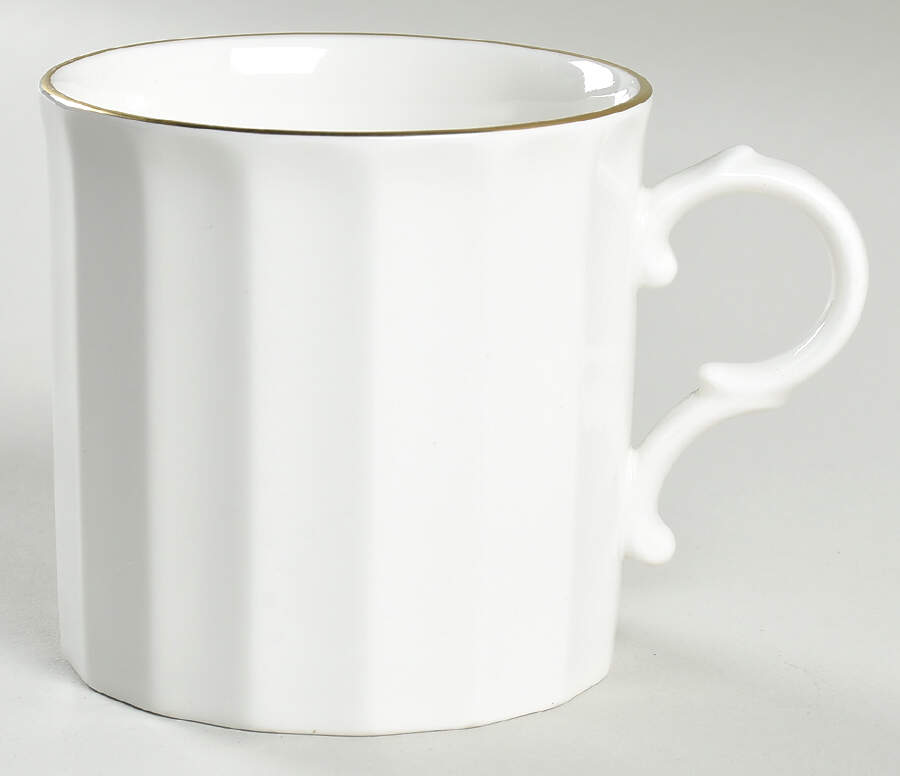 Classic White & Gold Flat Cup by Mikasa-1