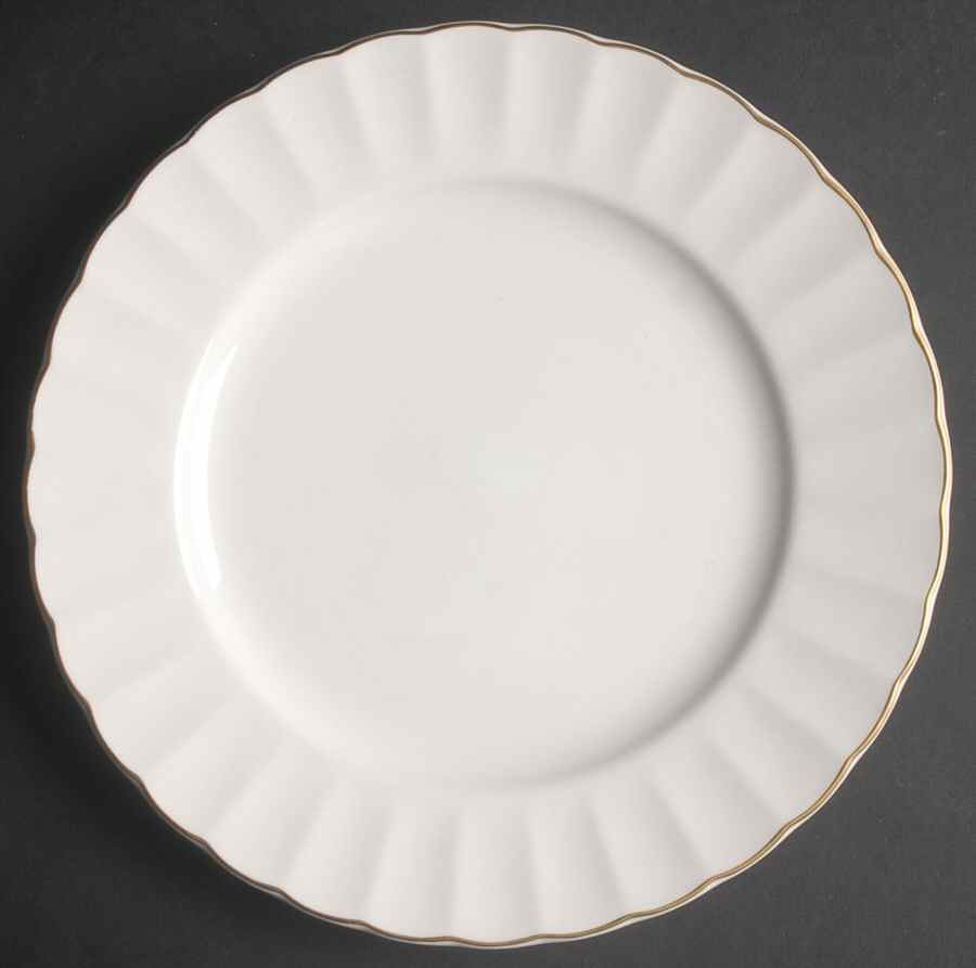 Classic White & Gold Salad Plate by Mikasa-1