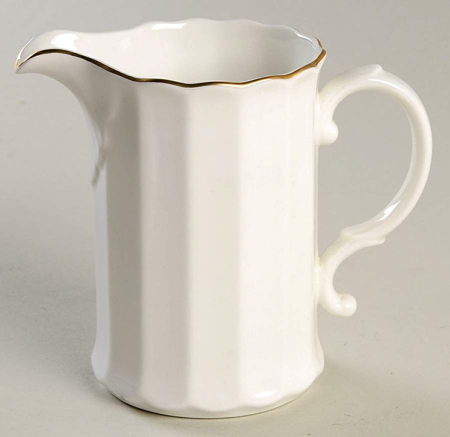 Classic White & Gold Creamer by Mikasa-1