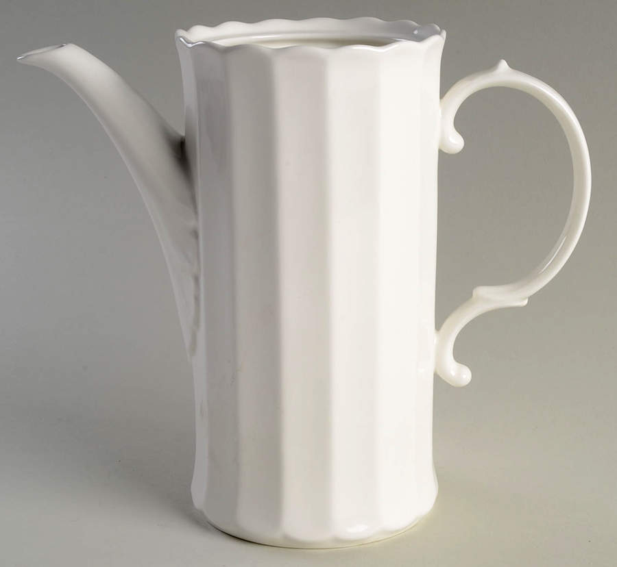 Classic White Coffee Pot No Lid by Mikasa-1