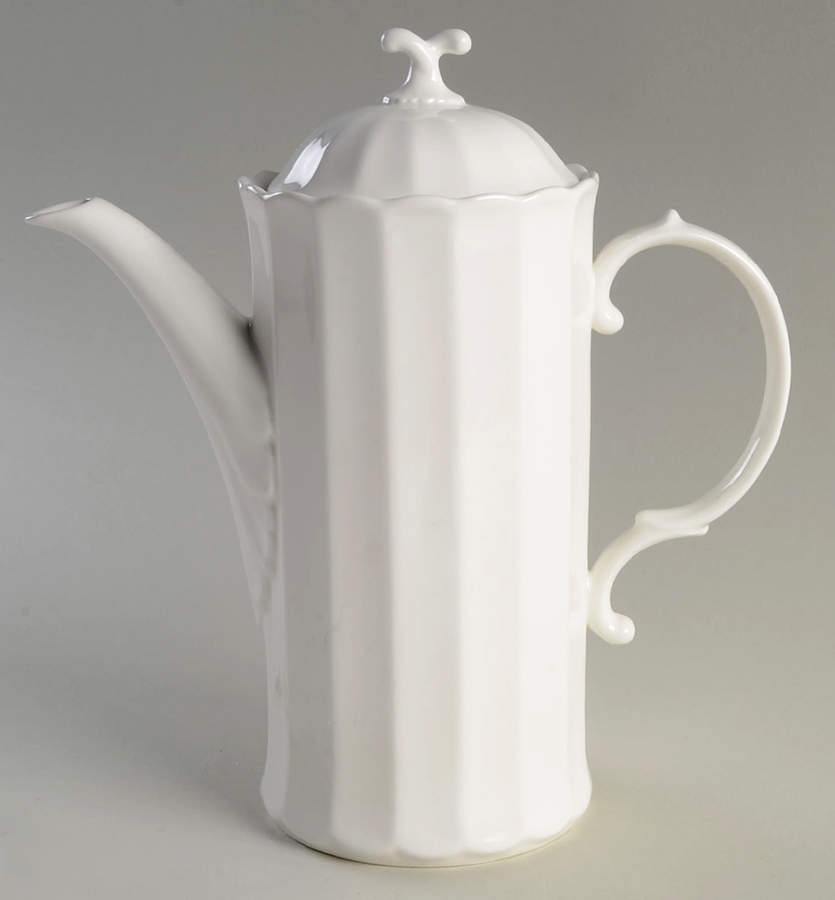 Classic White Coffee Pot & Lid by Mikasa-1