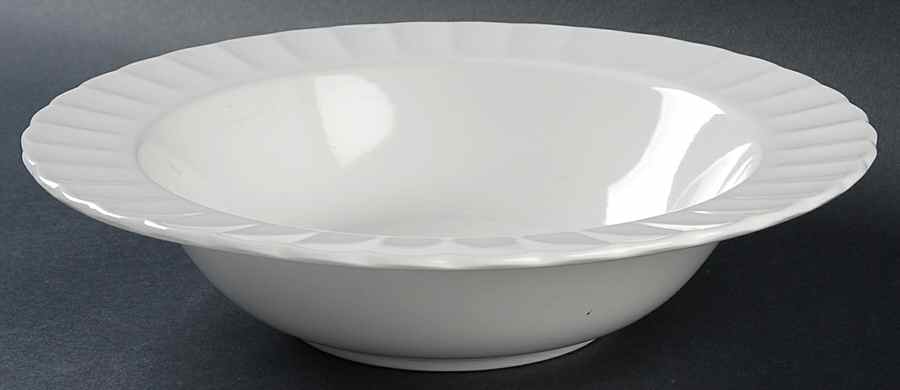 Classic White 10" Round Vegetable Bowl by Mikasa-1