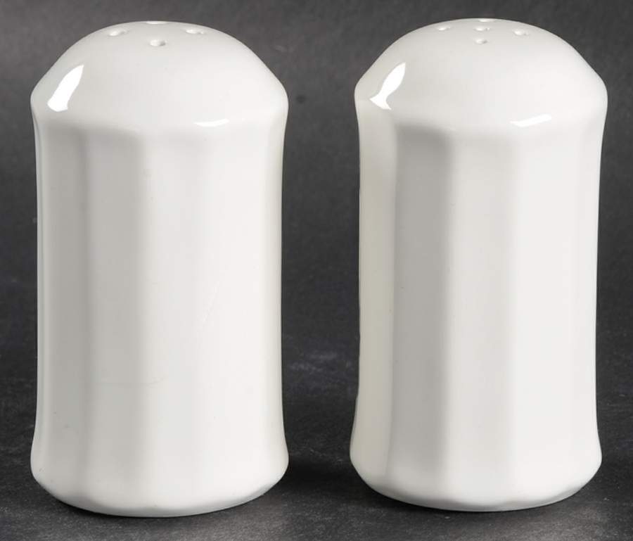 Classic White Salt & Pepper Set by Mikasa-1