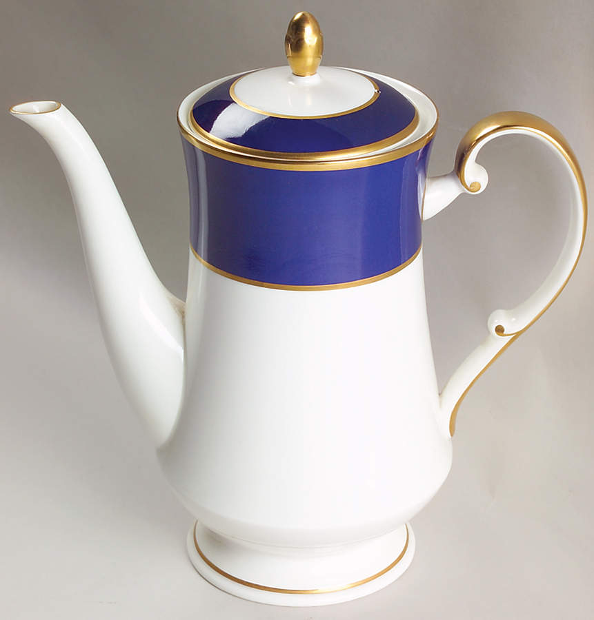 Cobalt Blue Coffee Pot & Lid by Mikasa-1