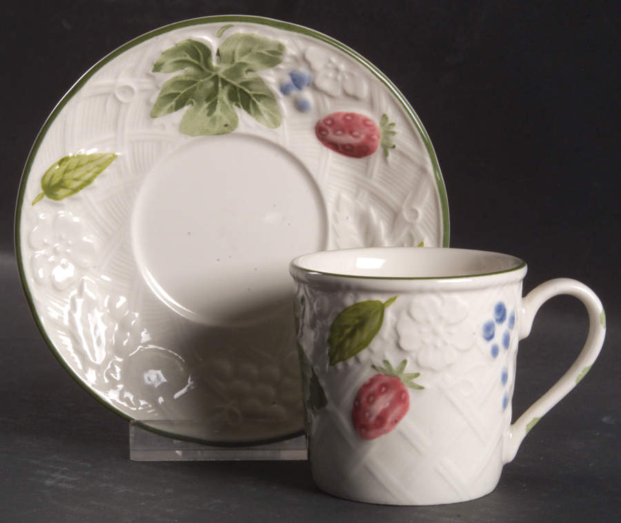 Country Berries Flat Demitasse Cup & Saucer Set by Mikasa-1