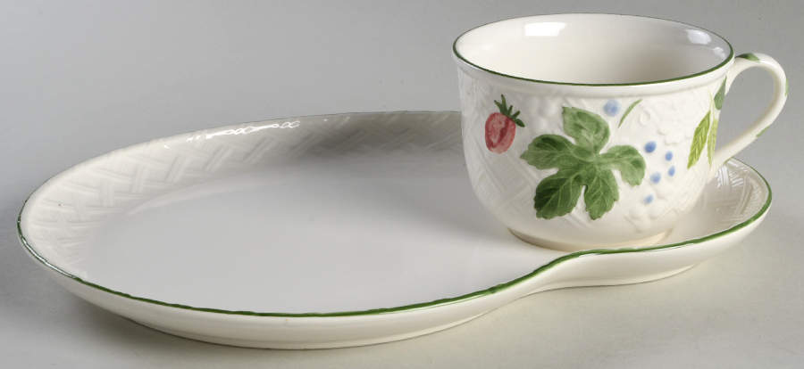 Country Berries Snack Plate & Cup Set by Mikasa-1