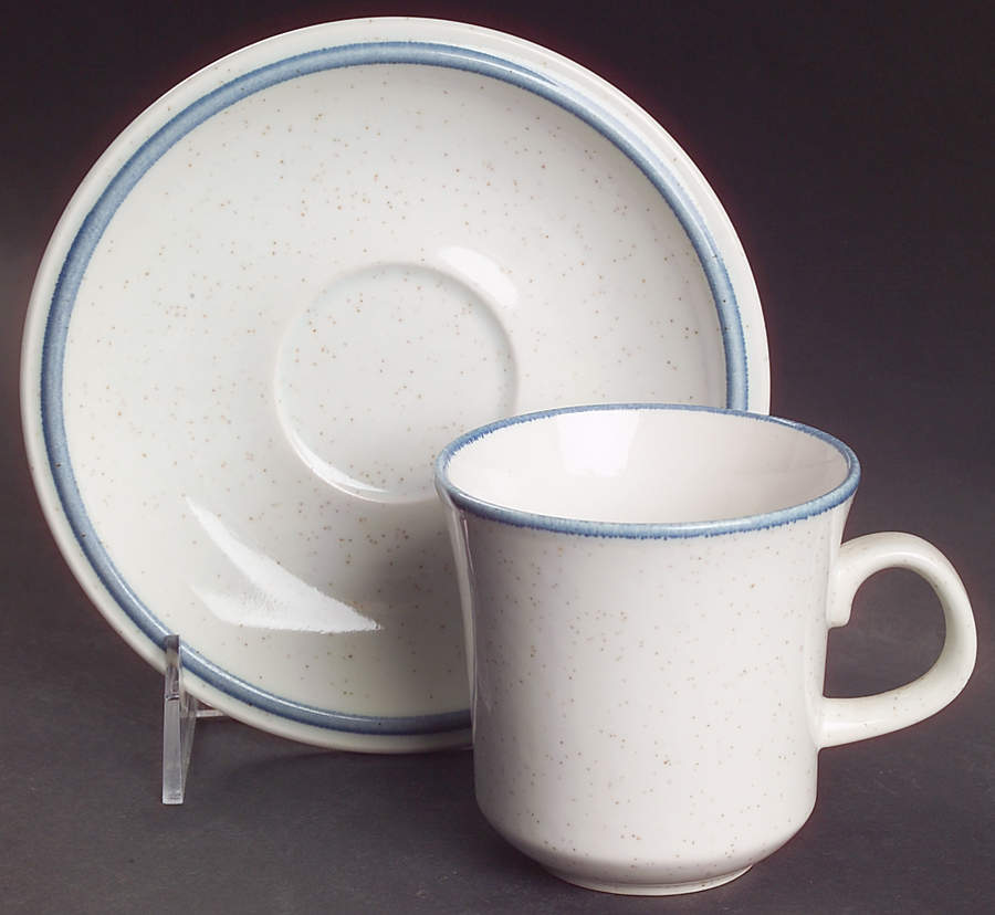 Cordon Bleu Flat Cup & Saucer Set by Mikasa-1