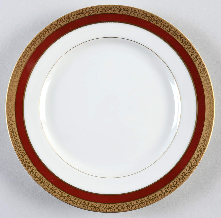 Colony Burgundy Salad Plate by Mikasa-1