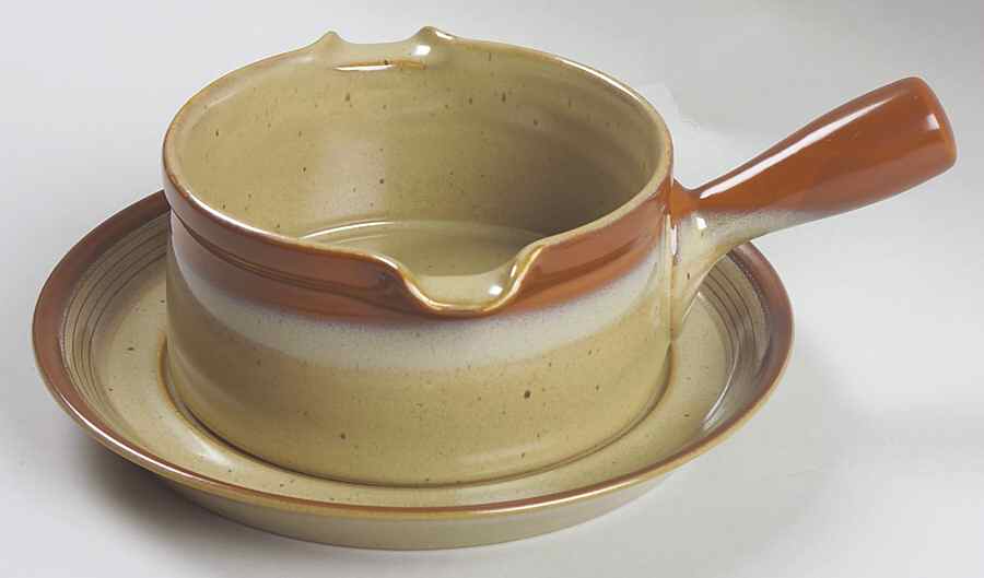 Country Cabin Gravy Boat & Underplate by Mikasa-1