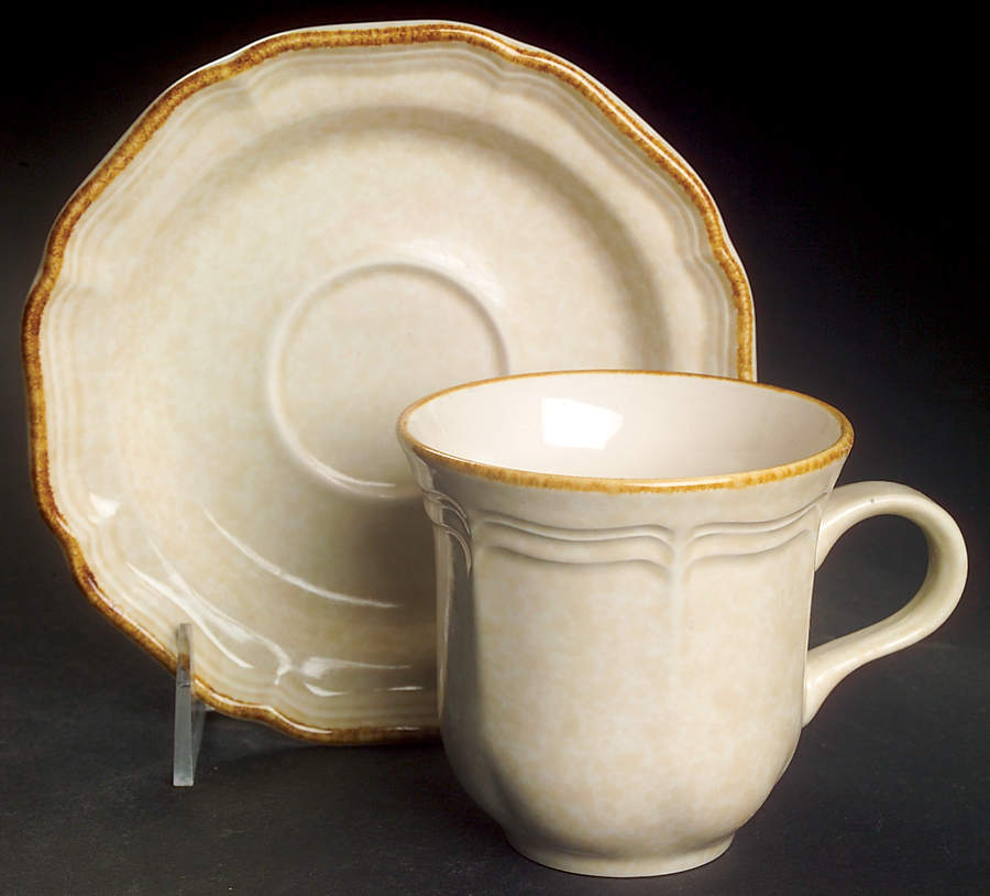 Country Charm Flat Cup & Saucer Set by Mikasa-1