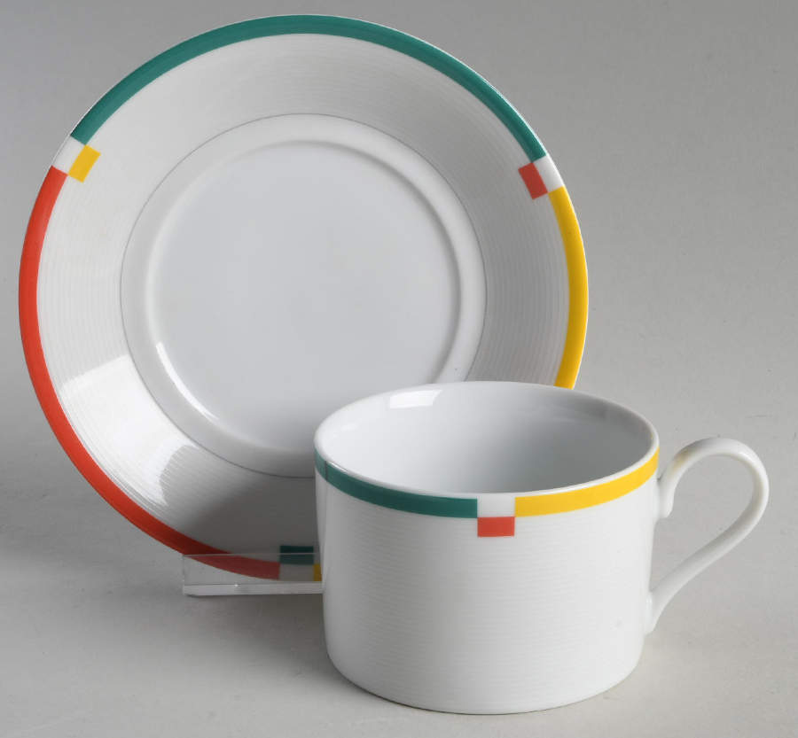 Color Chart Flat Cup & Saucer Set by Mikasa-1