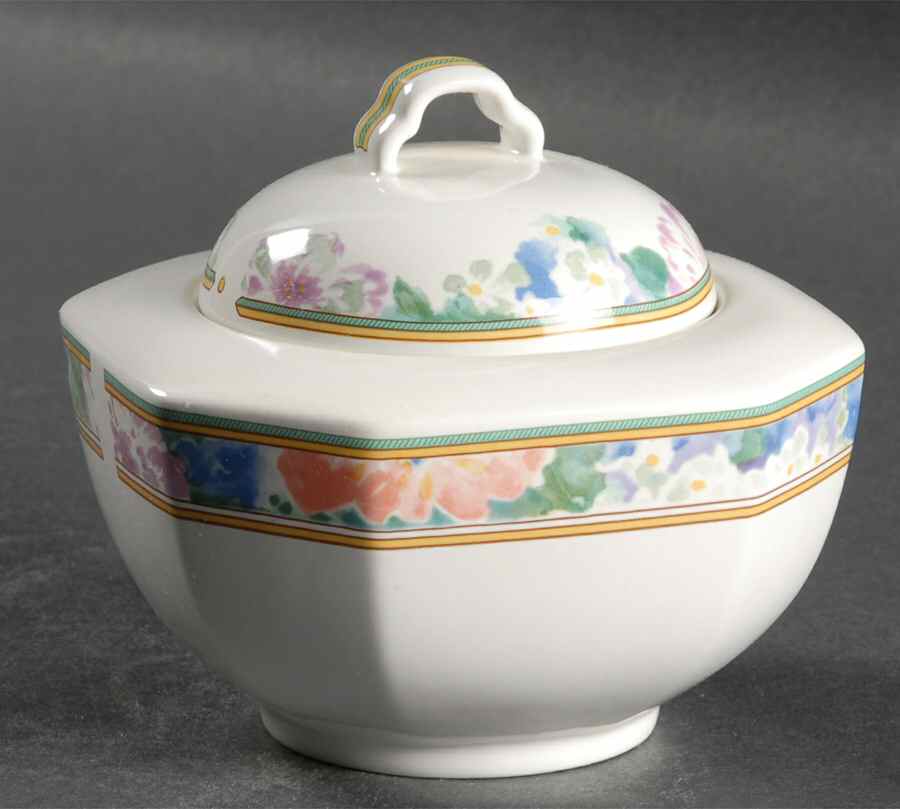 Country Chintz Sugar Bowl & Lid by Mikasa-1