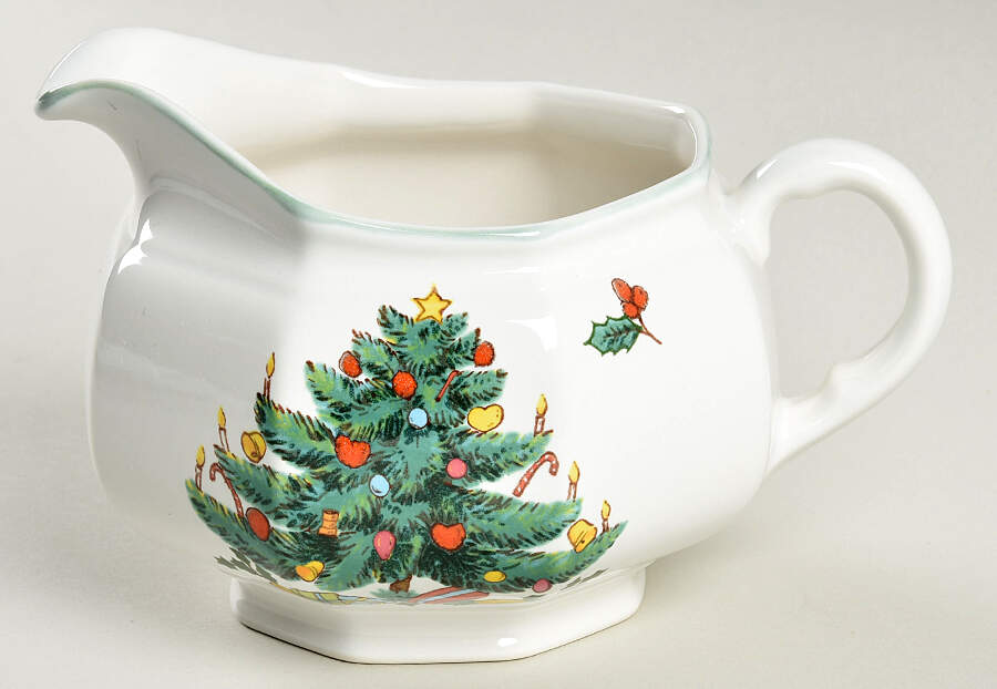 Continental Christmas Gravy Boat by Mikasa-1