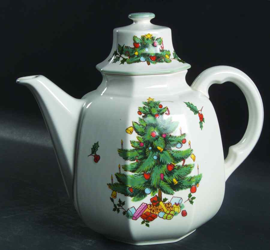 Continental Christmas Coffee Pot & Lid by Mikasa-1
