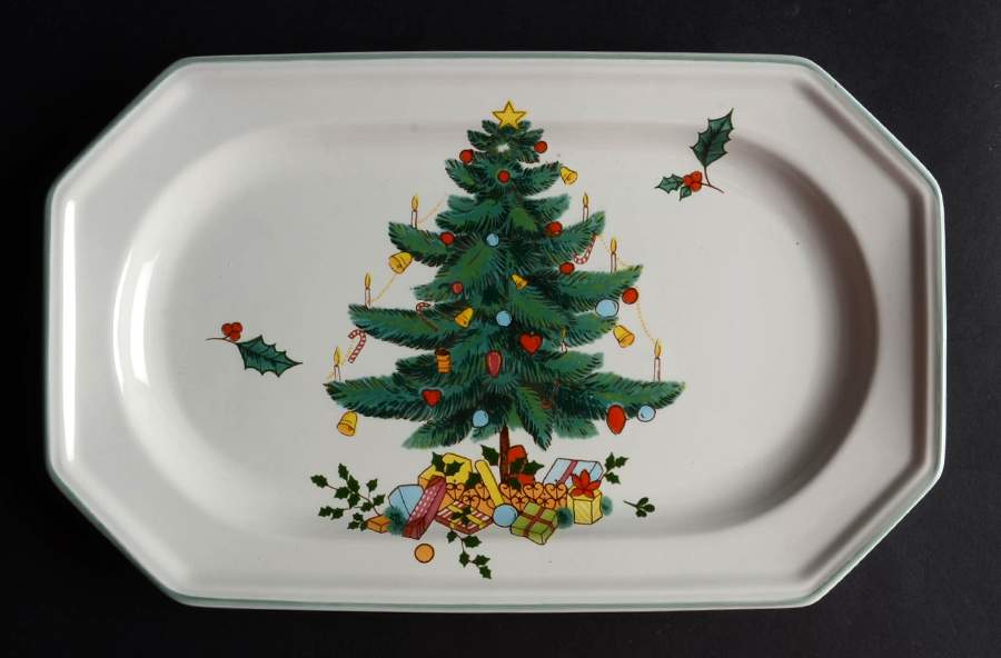 Continental Christmas 11" Oval Serving Platter by Mikasa-1