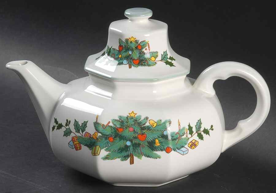 Continental Christmas Teapot & Lid by Mikasa-1