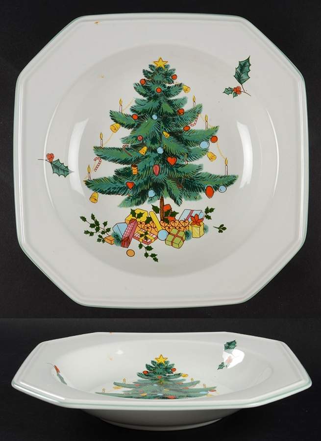 Continental Christmas Rim Soup Bowl by Mikasa-1