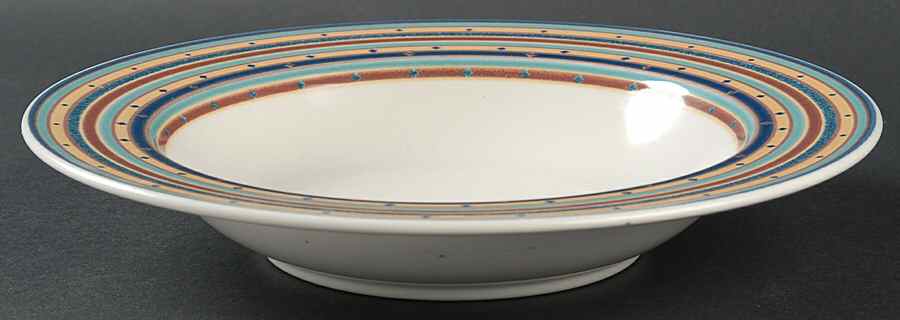 Color Circuit Large Rim Soup Bowl by Mikasa-1