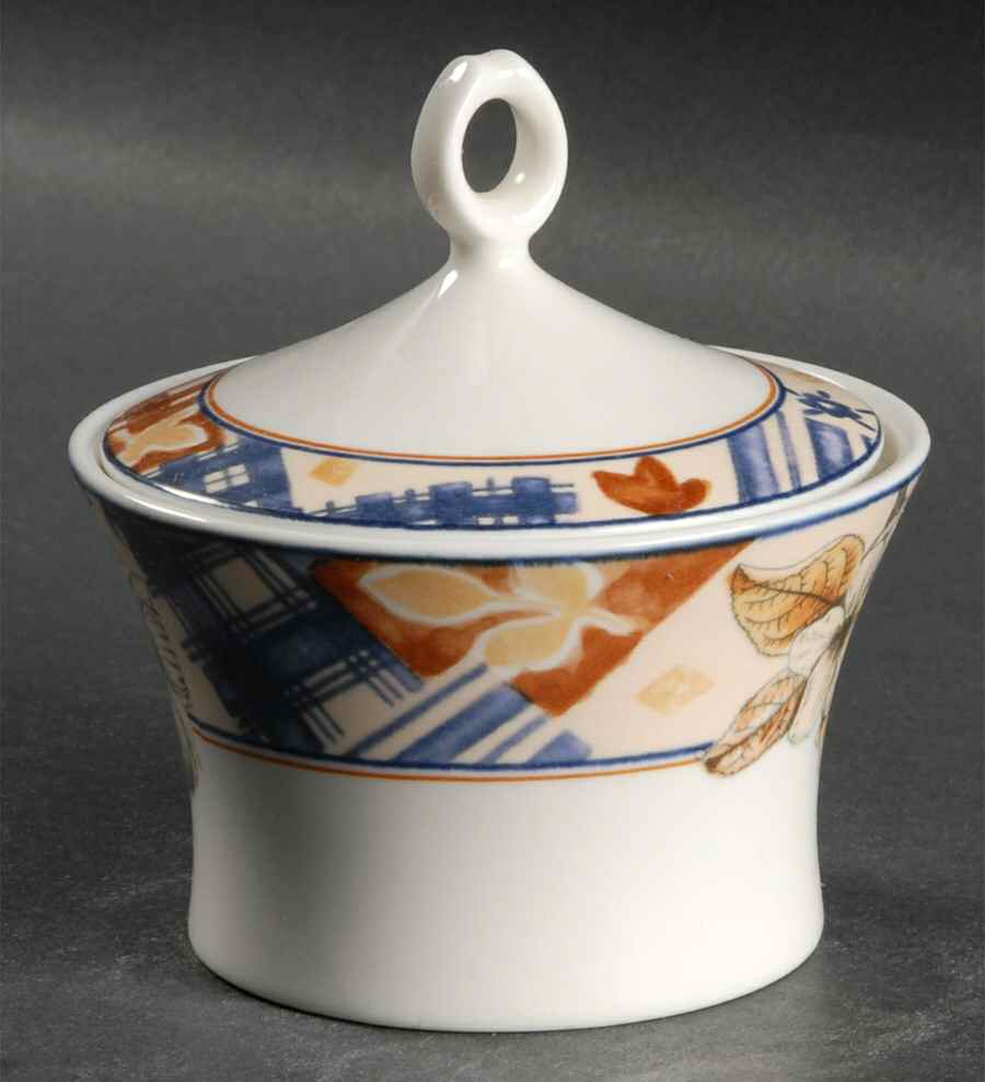 Country Circle Sugar Bowl & Lid by Mikasa-1