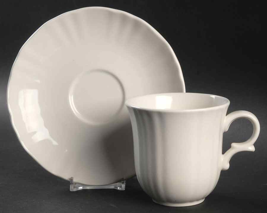 Country Classic Flat Cup & Saucer Set by Mikasa-1