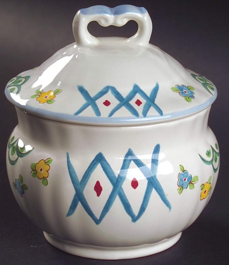 Country Court Sugar Bowl & Lid by Mikasa-1