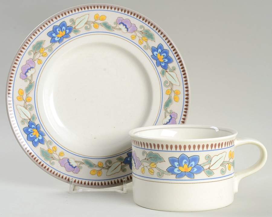 Costa Del Sol Flat Cup & Saucer Set by Mikasa-1