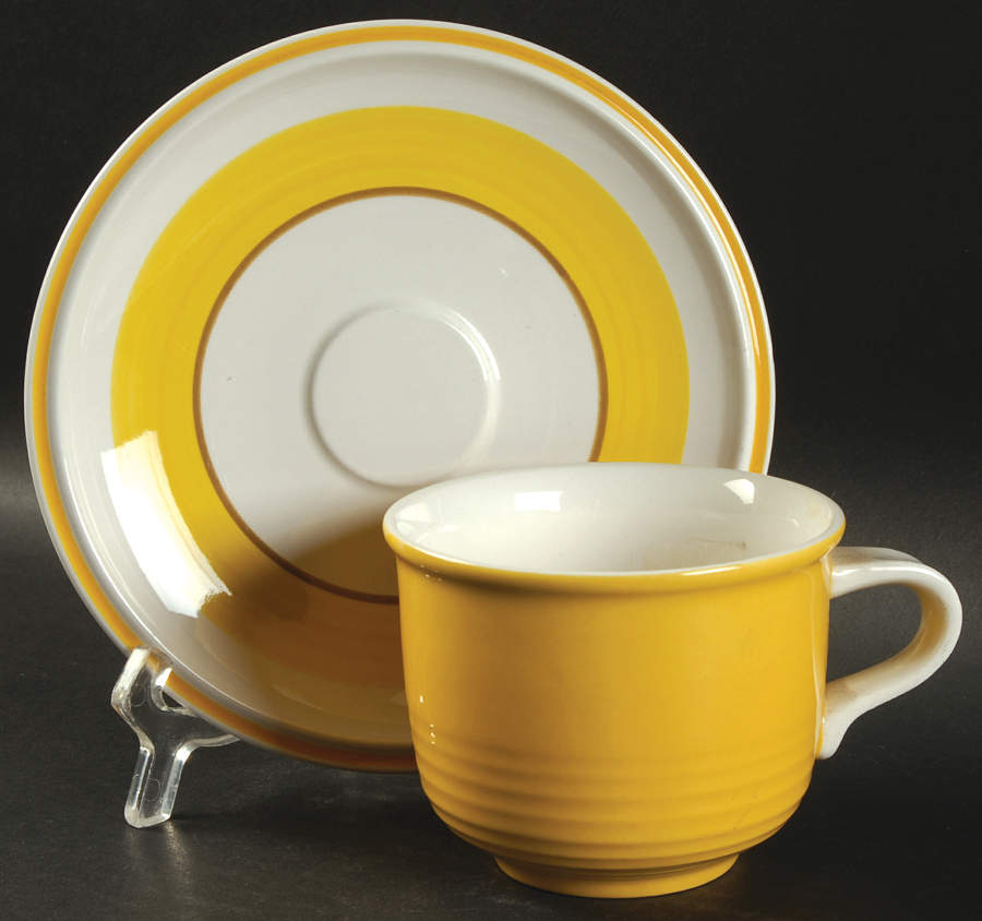 Costa Del Sol Flat Cup & Saucer Set by Mikasa-1