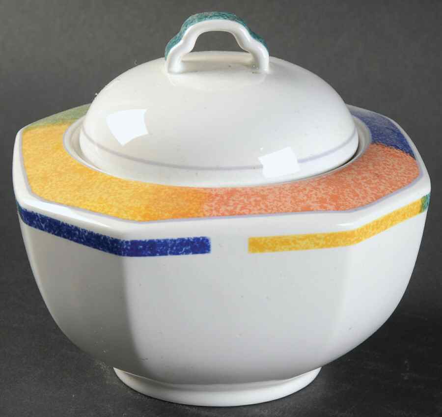 Color Eclipse Sugar Bowl & Lid by Mikasa-1