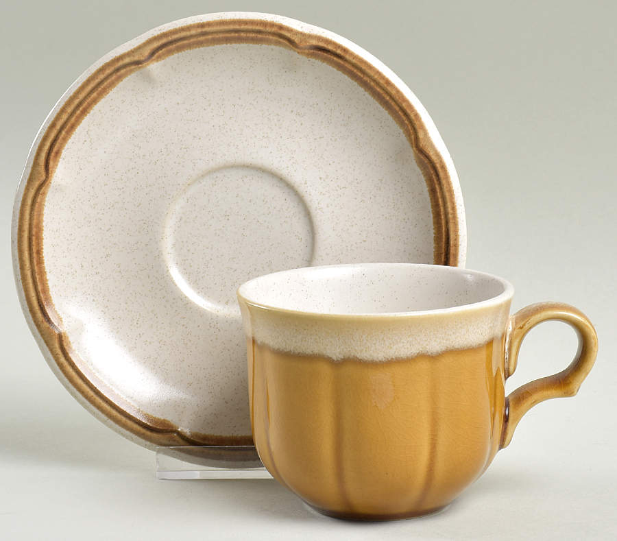Country Elegance Flat Cup & Saucer Set by Mikasa-1