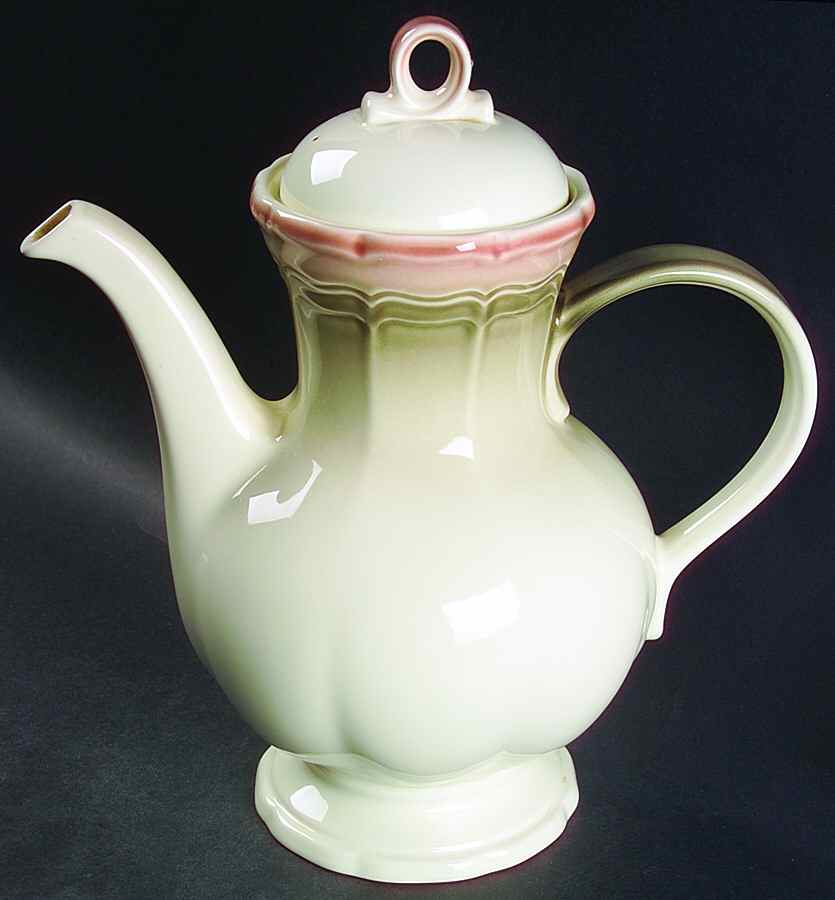 Country Estate Brown Green Coffee Pot & Lid by Mikasa-1