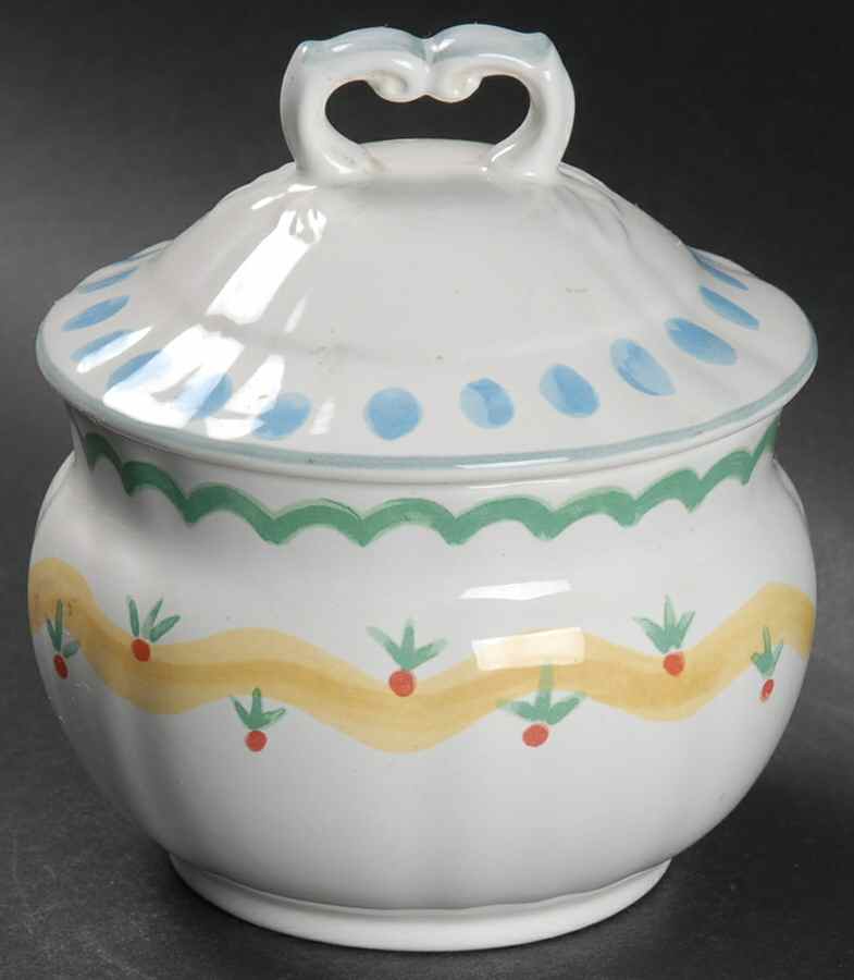 Country Flair Sugar Bowl & Lid by Mikasa-1