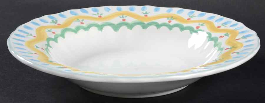 Country Flair Large Rim Soup Bowl by Mikasa-1