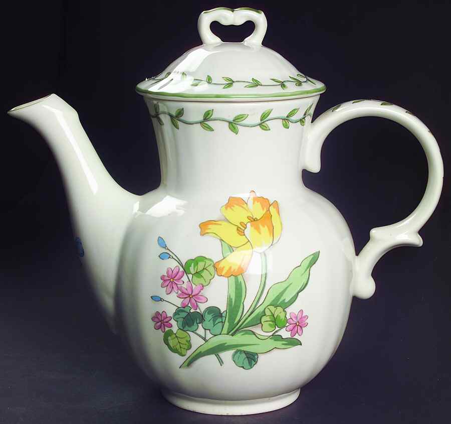 Country Fleur Coffee Pot & Lid by Mikasa-1
