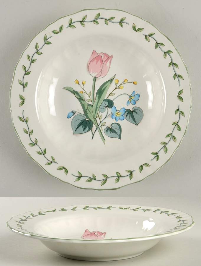 Country Fleur Large Rim Soup Bowl by Mikasa-1