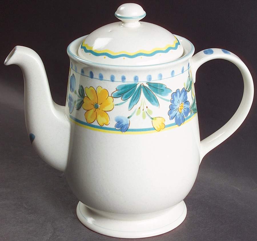 Country Flowers Coffee Pot & Lid by Mikasa-1