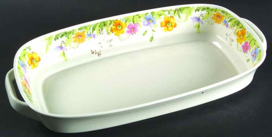 Country Garden 14" Oval Baker by Mikasa-1